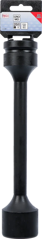 Encaixe para chave de caixa de impacto de torção sextavado | Entrada de quadrado interno de 25 mm (1") | 36 mm | 600 Nm