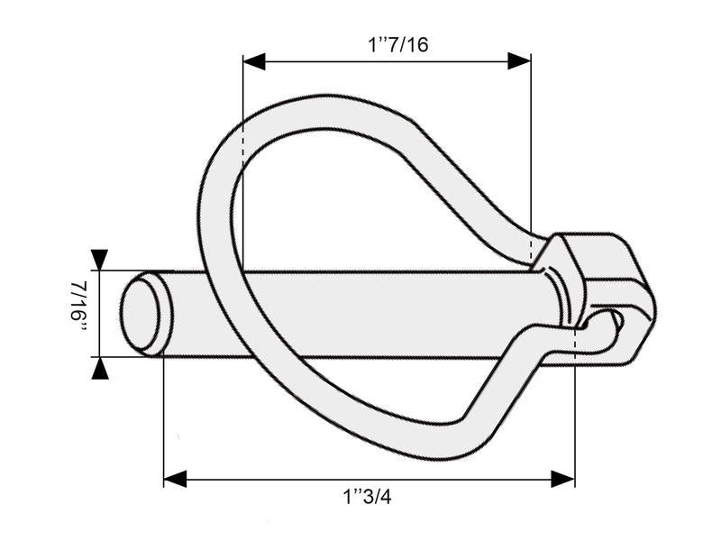 Cavilha mola tipo Pêra Ø11mm x 44.5mm (S.6)