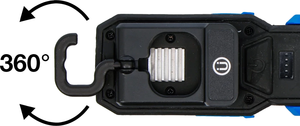 Luz de oficina LED COB com íman e gancho | articulada