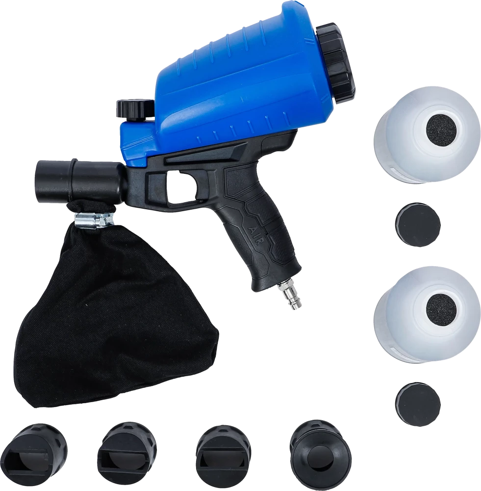 Pistola de jato de areia a ar comprimido incl. acessórios | 3 peças