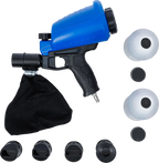 Pistola de jato de areia a ar comprimido incl. acessórios | 3 peças