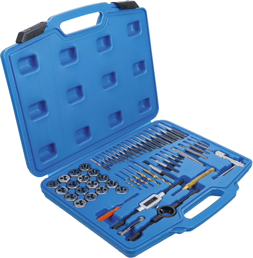 Conjunto de tarraxas | polegada | 1/4" - 1/2" | 56 peças