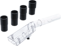 Cabeça de sucção para pistola de limpeza de ar comprimido | pequena | com 4 adaptadores | para BGS 70150
