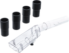 Cabeça de sucção para pistola de limpeza de ar comprimido | pequena | com 4 adaptadores | para BGS 70150