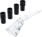 Cabeça de sucção para pistola de limpeza de ar comprimido | grande | com 4 adaptadores | para BGS 70150