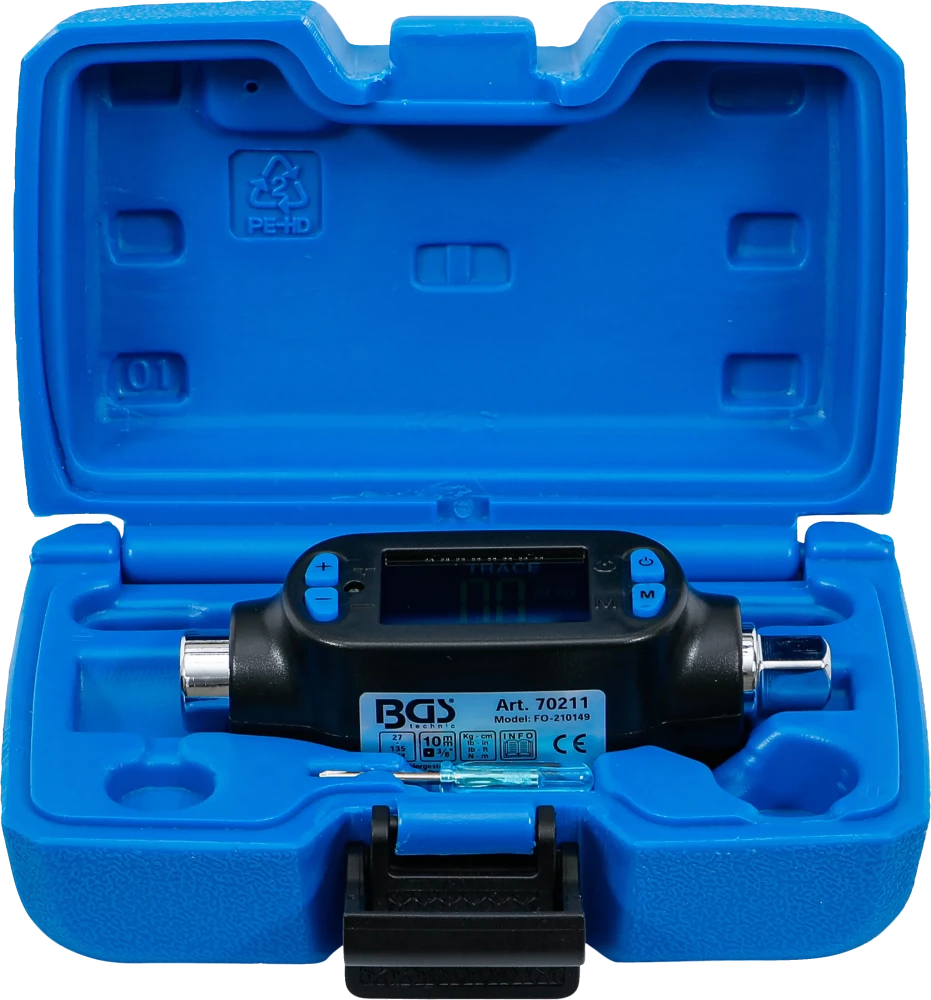 Adaptador de torque digital | 10 mm (3/8") | 27 - 135 Nm