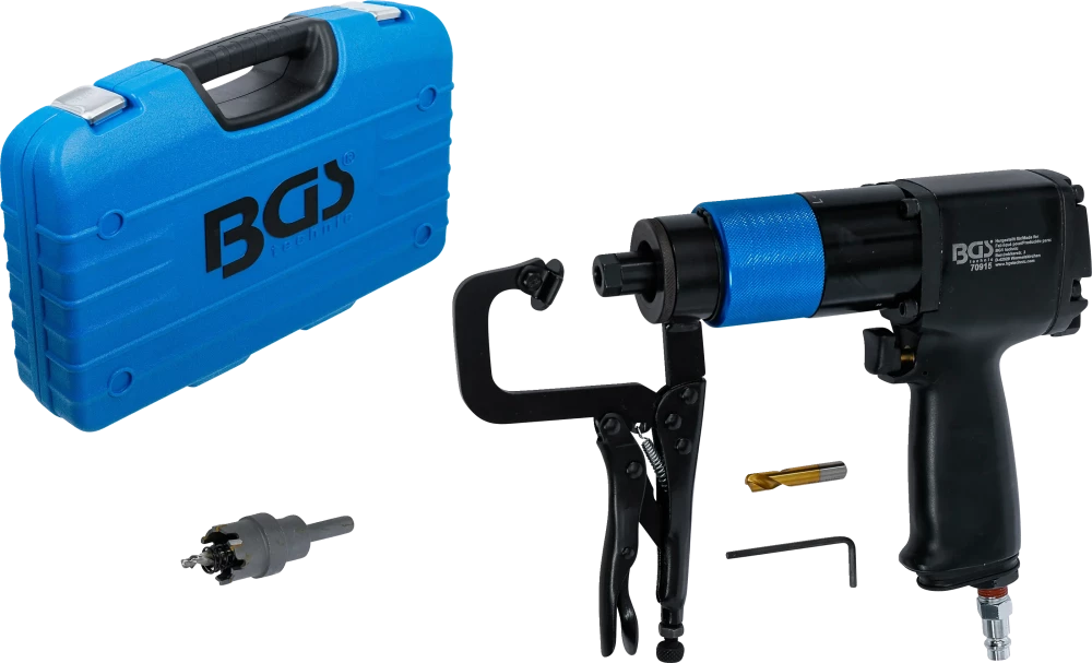 Conjunto de fresa pneumática para pontos de soldadura