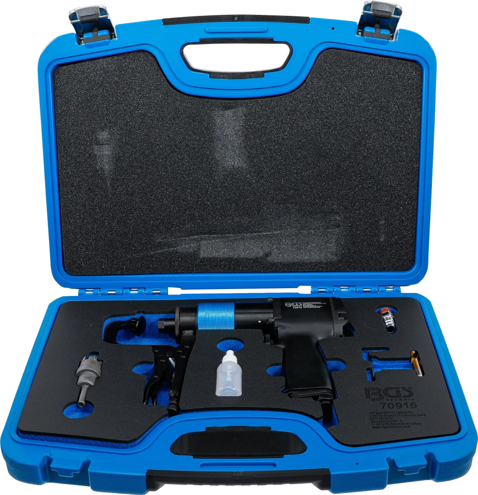 Conjunto de fresa pneumática para pontos de soldadura
