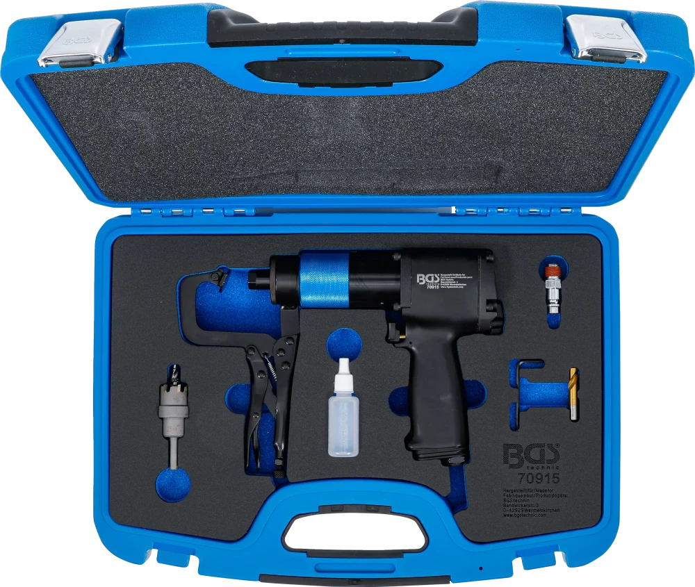 Conjunto de fresa pneumática para pontos de soldadura