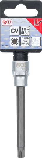 Encaixe de ponta especial | 10 mm (3/8") | Dente interno polivalente (para XZN) | para o Ford Powershift DPS6 / 6DCT250