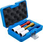 Conjunto de encaixes de impacto com proteção | Entrada de quadrado interno de 12,5 mm (1/2") | 150 mm de profundidade | 17 / 19 / 21 mm | 3 peças