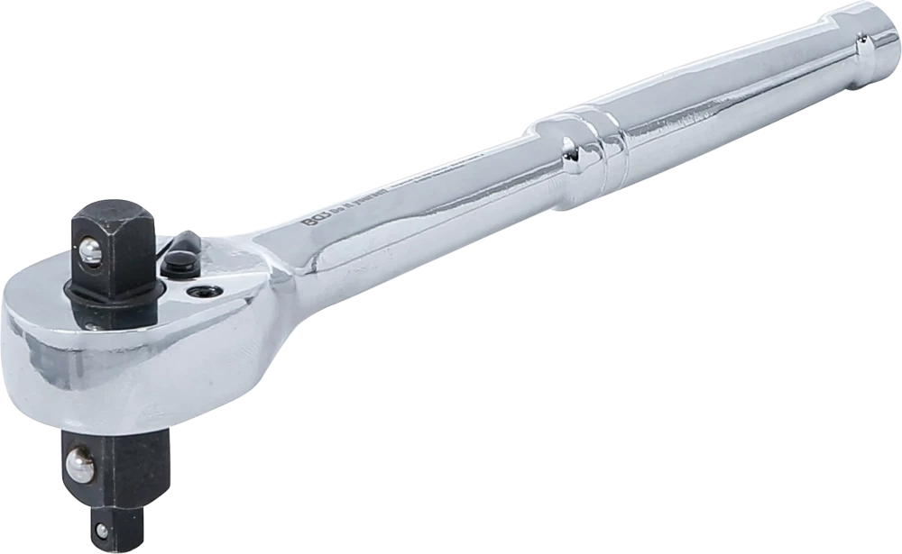 Roquete reversível | dentado fino | 3 em 1 | 6,3 mm (1/4") / 10 mm (3/8") / 12,5 mm (1/2")
