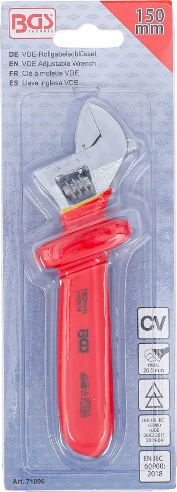 Chave inglesa VDE | máx. 20,5 mm