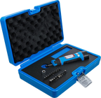 Conjunto de torquímetro | compacto | com conjunto de pontas | 6,3 mm (1/4") | 1 - 8 Nm | 22 peças