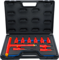 Conjunto de Encaixes VDE Torx | 1/2" | T20 - T55 | 95mm | 10 peças