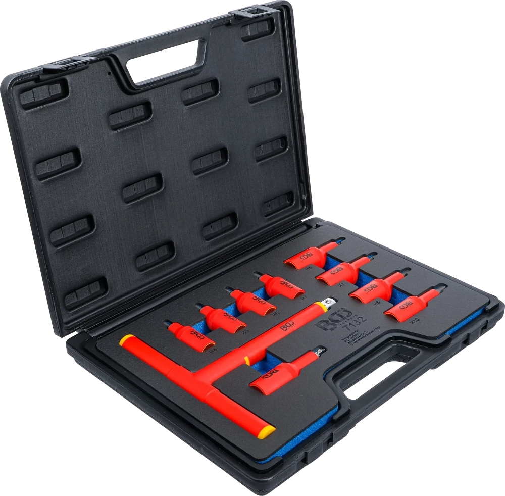 Conjunto de Encaixes VDE Hexágono Interno | 3/8"+1/2" | 4-10mm | 10 peças