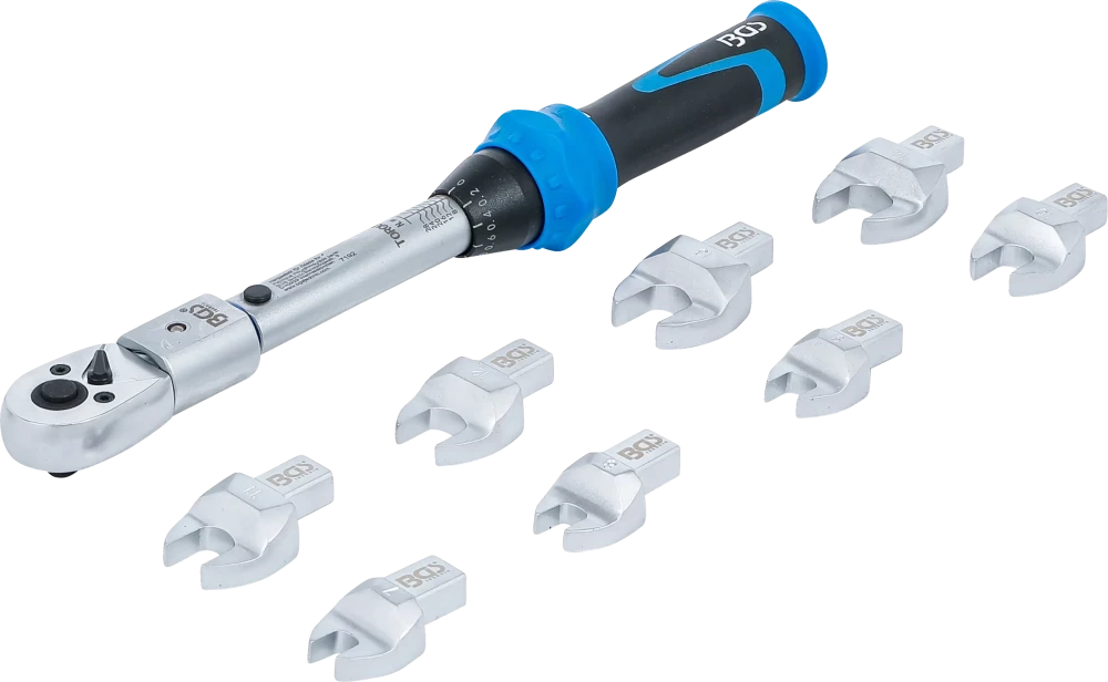 Conjunto de chaves dinamométricas | para ferramentas de encaixe de 9 x 12 mm | 6 - 30 Nm | 10 peças