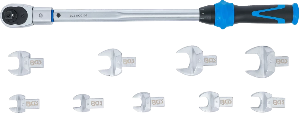 Conjunto de chaves dinamométricas | para ferramentas de encaixe de 14 x 18 mm | 40 - 210 Nm | 11 peças