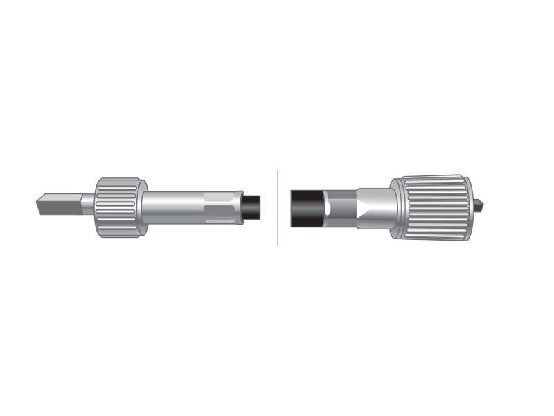 Bicha Conta horas - Comp: 983mm, Comprimento externo do cabo: 940mm. (S.71980)