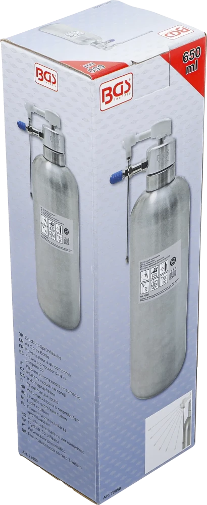 Pulverizador pneumático | Aço inoxidável | 650 ml