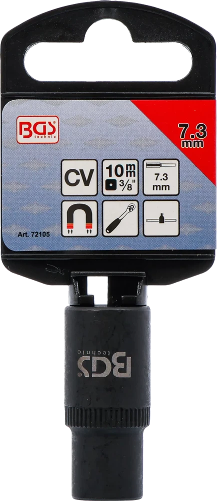 Suportes de machos de atarraxar encaixes para chave de caixa sextavados | 10 mm (3/8") | 7,3 mm