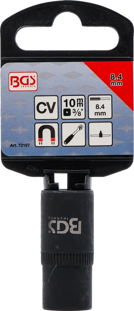 Suportes de machos de atarraxar encaixes para chave de caixa sextavados | 10 mm (3/8") | 8,4 mm