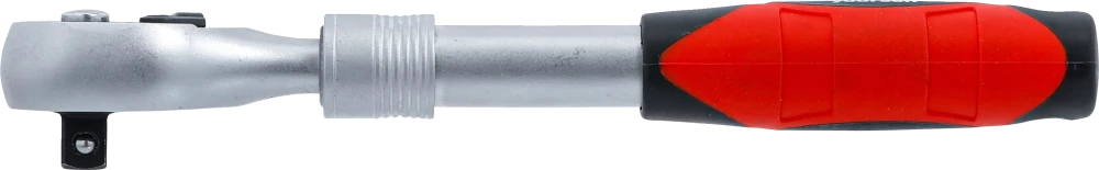 Conjunto de roquetes reversíveis | extensível | Saída de quadrado externo 6,3 mm (1/4") - 10 mm (3/8") - 12,5 mm (1/2") | 3 peças