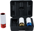 Conjunto de encaixes de impacto com proteção | Entrada de quadrado interno de 12,5 mm (1/2") | 17 - 19 - 21 mm | 3 peças
