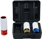 Conjunto de encaixes de impacto com proteção | Entrada de quadrado interno de 12,5 mm (1/2") | 17 - 19 - 21 mm | 3 peças
