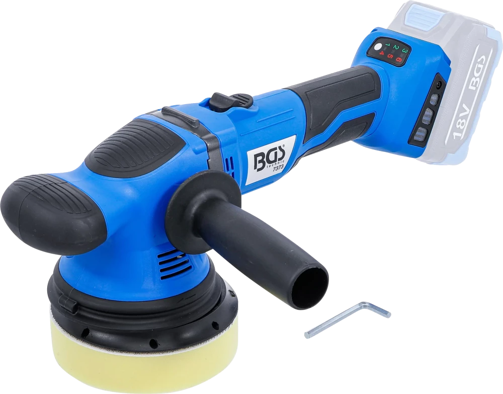 Polidor excêntrico a bateria | sem escovas | 18 V | sem bateria