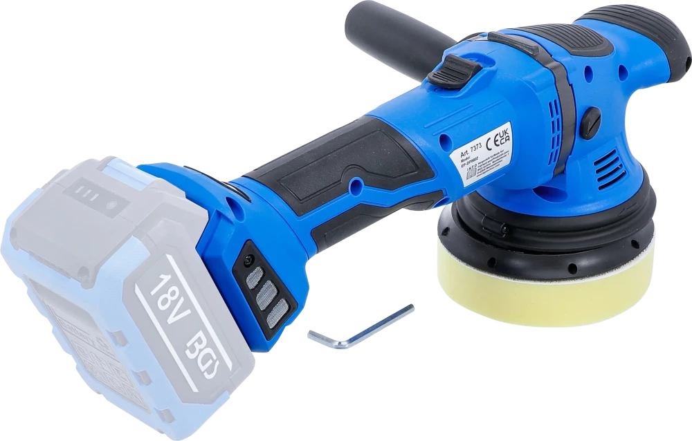 Polidor excêntrico a bateria | sem escovas | 18 V | sem bateria