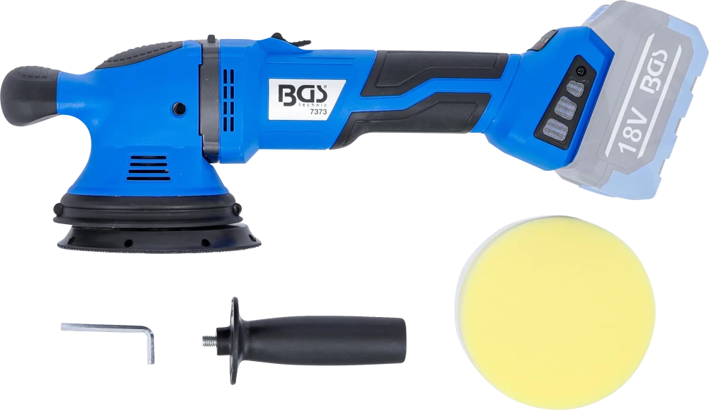 Polidor excêntrico a bateria | sem escovas | 18 V | sem bateria