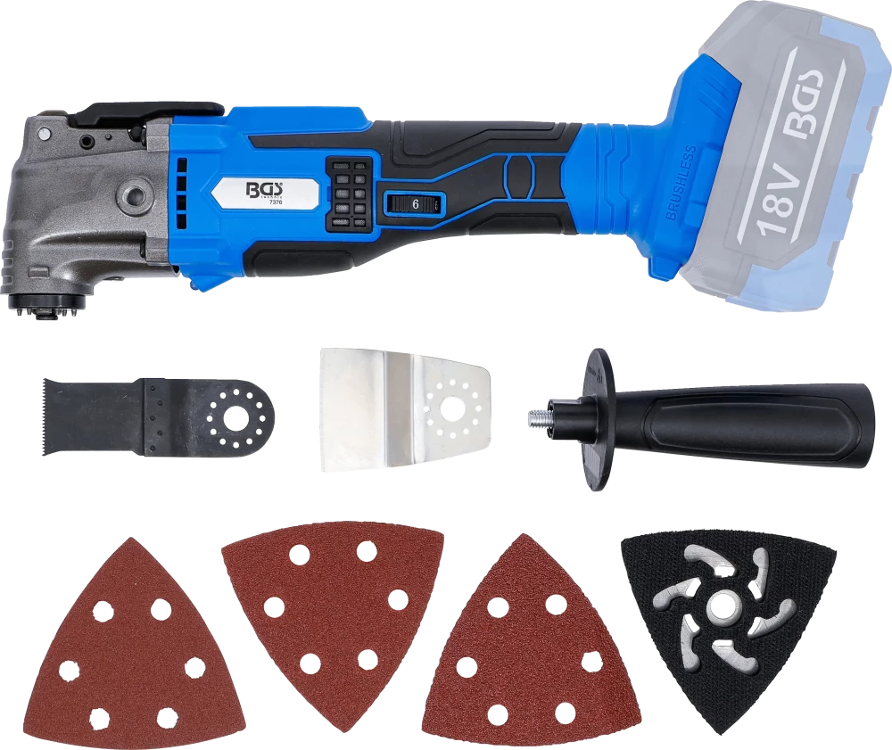 Ferramenta multifunções a bateria | sem escovas | 18 V | sem bateria