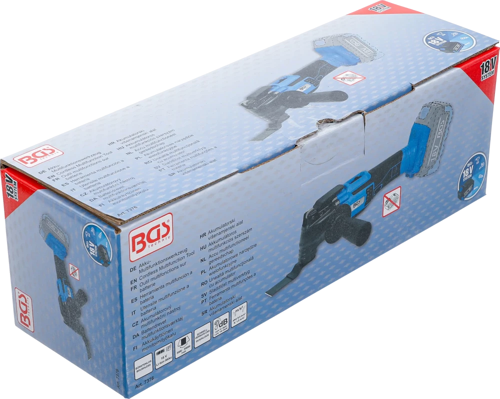 Ferramenta multifunções a bateria | sem escovas | 18 V | sem bateria