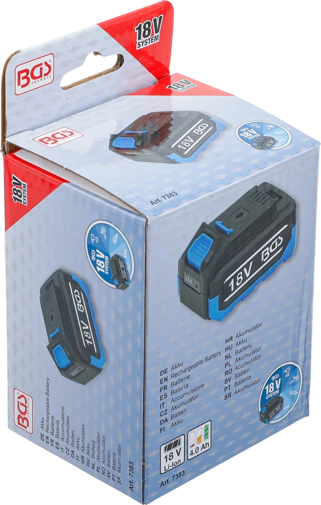 Bateria | 4,0 Ah | para o sistema de baterias BGS 18 V