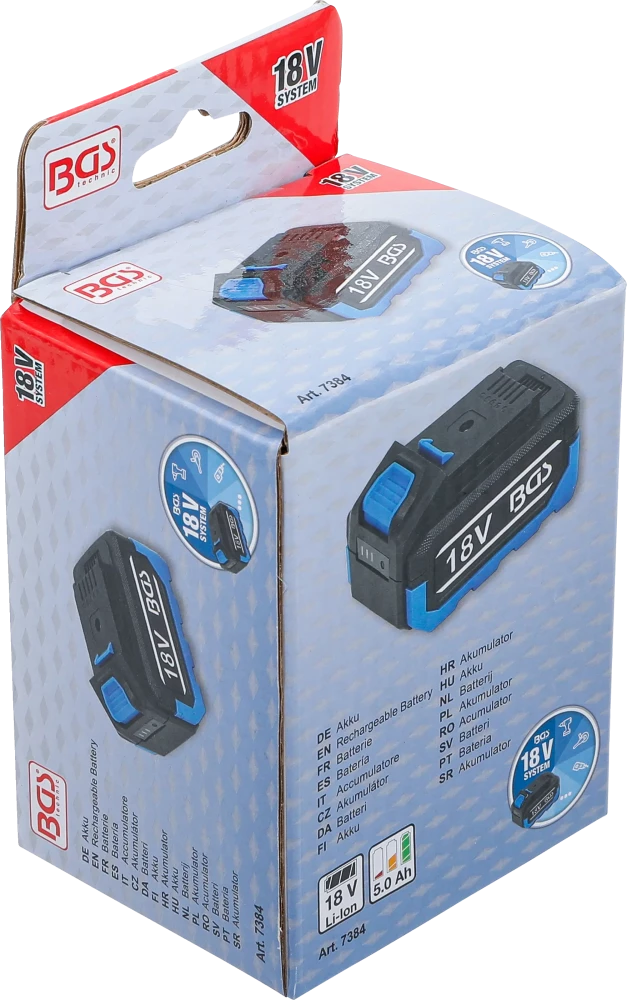 Bateria | 5,0 Ah | para o sistema de baterias BGS 18 V