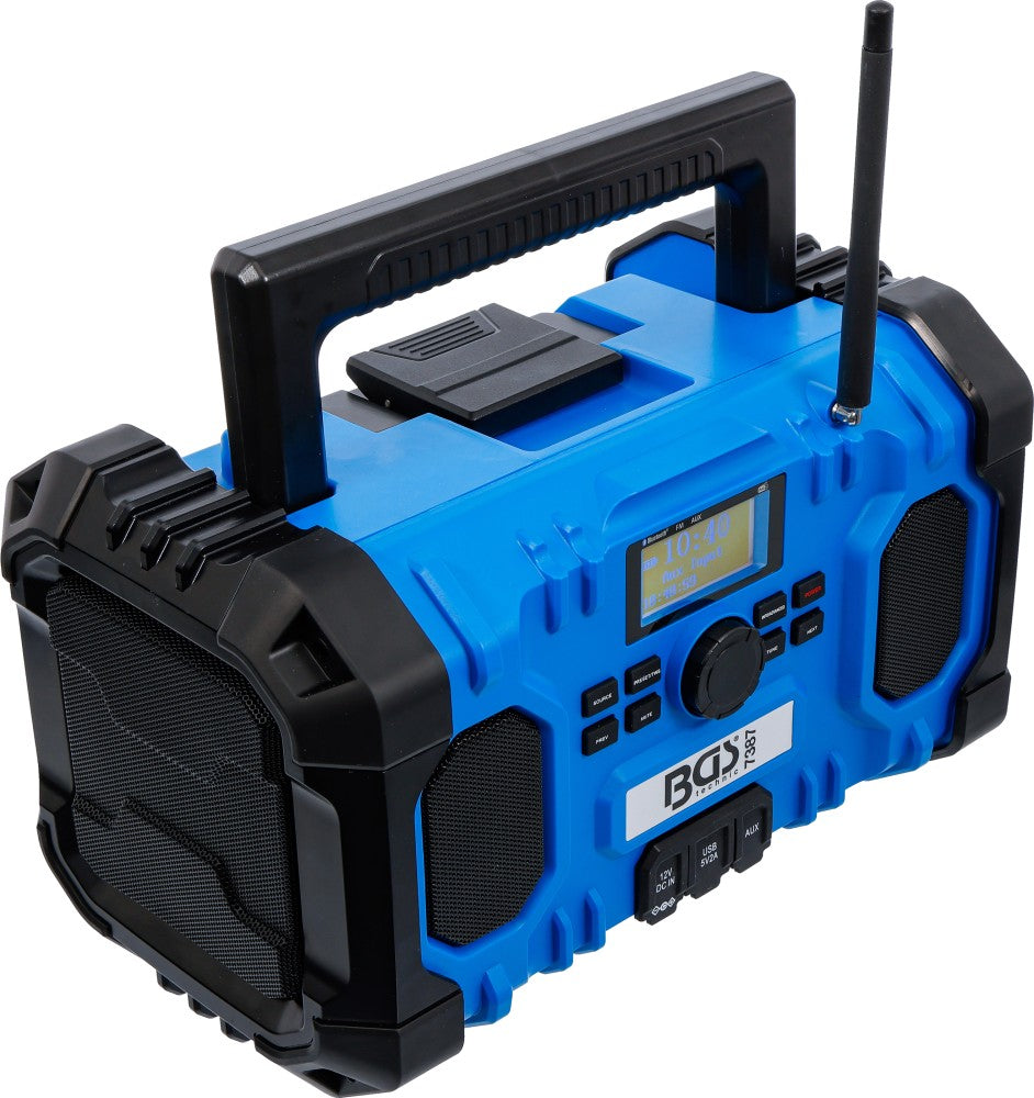 Rádio DAB a bateria | híbrido | 18 V e 230 V | sem bateria