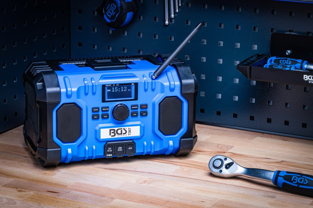 Rádio DAB a bateria | híbrido | 18 V e 230 V | sem bateria