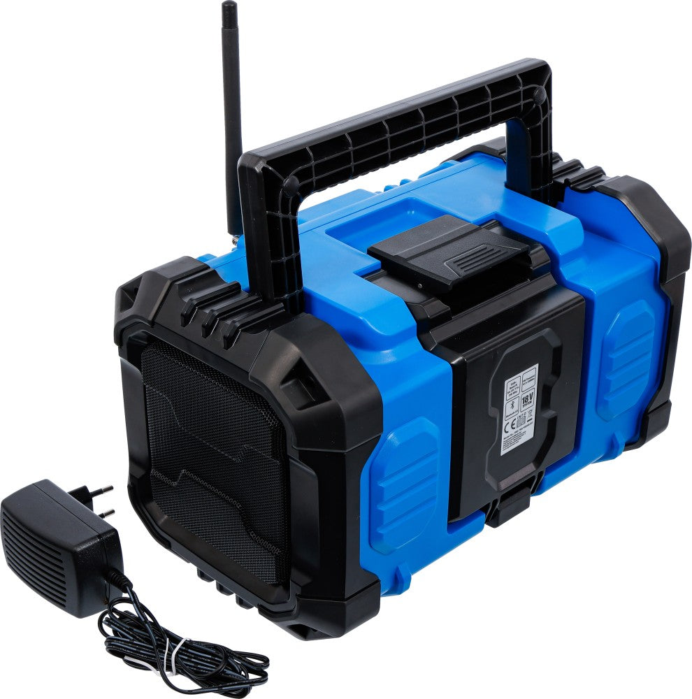 Rádio DAB a bateria | híbrido | 18 V e 230 V | sem bateria