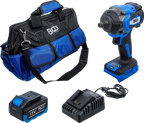 Conjunto de chaves de impacto a bateria | sem escovas | 550 Nm | 18 V | com bateria e carregador