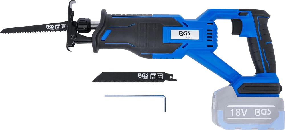 Conjunto de serras sabre a bateria | sem escovas | 18 V | com bateria e carregador