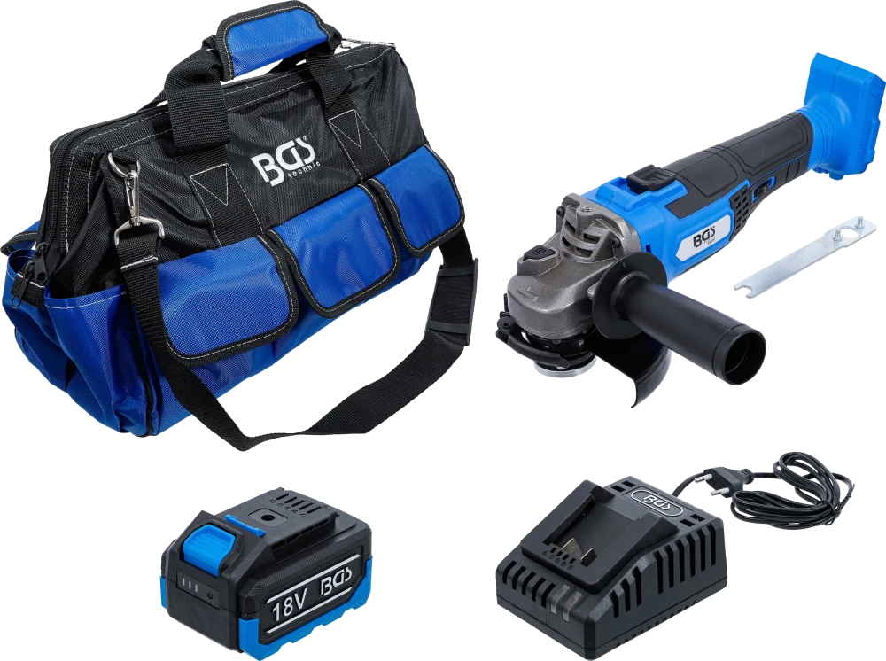 Conjunto de rebarbadoras a bateria | sem escovas | 18 V | com bateria e carregador