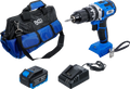 Conjunto de furadeira de impacto a bateria | sem escovas | 65 Nm | 18 V | com bateria e carregador