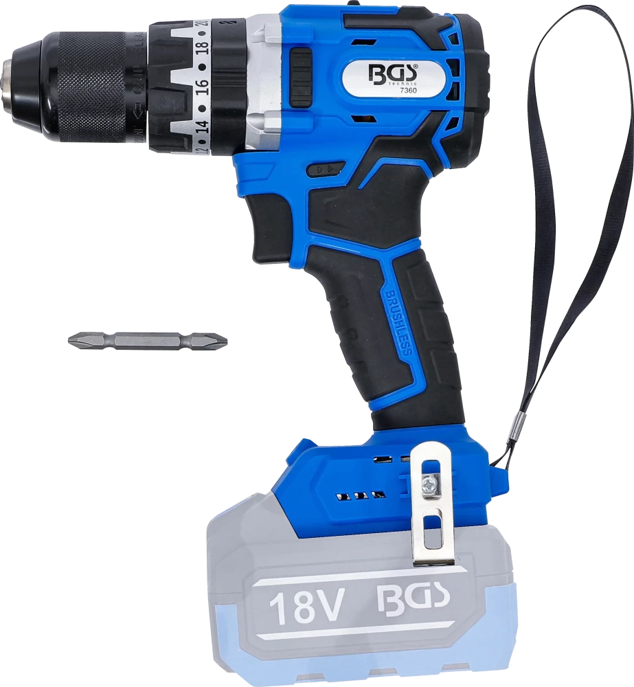 Conjunto de furadeira de impacto a bateria | sem escovas | 65 Nm | 18 V | com bateria e carregador