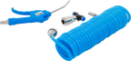 Pistola de ar comprimido | com mangueira espiral de ar comprimido e conector em T