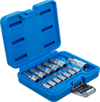 Conjunto de Encaixes para Pontas | Sextavado Interno | 1/4" + 3/8" + 1/2" | 13 peças