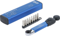 Chave de torque | Saída de sextavado interno 6,3 mm (1/4") | 2 - 10 Nm | com conjunto de pontas | 9 peças