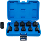 Conjunto de encaixes para chave de caixa de impacto sextavados | Entrada de quadrado interno de 12,5 mm (1/2") | 3/8 - 15/16" | Tamanhos em polegadas | 10 peças