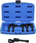 Conjunto de chaves hexagonais de boca aberta | Entrada de quadrado interno de 10 mm (3/8") | com articulação | 6 peças