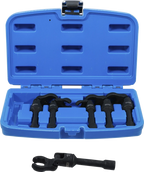 Conjunto de chaves hexagonais de boca aberta | Entrada de quadrado interno de 10 mm (3/8") | com articulação | 6 peças